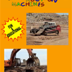 "Big Construction Machines," included in this childrens construction truck video include the largest shear in the world~the Genesis XP, the bulldozer (with a cool split bucket), backhoes, dump truck, the might skid steer, excavators and the grapplers show how to really move things around. ONLY $5