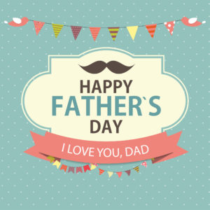 Happy Father`s Day Poster Card Background Vector Illustration